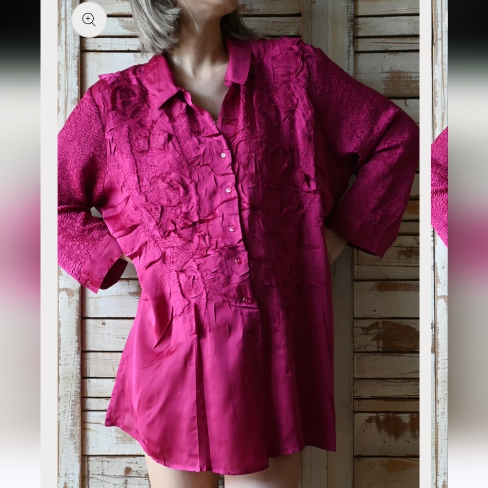 Chico's Fuscia Tunic - Picture 10 of 10